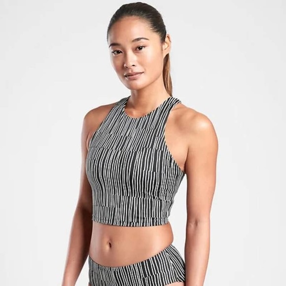 Athleta Other - Athleta Conscious Crop Printed Bikini Top A-C size M